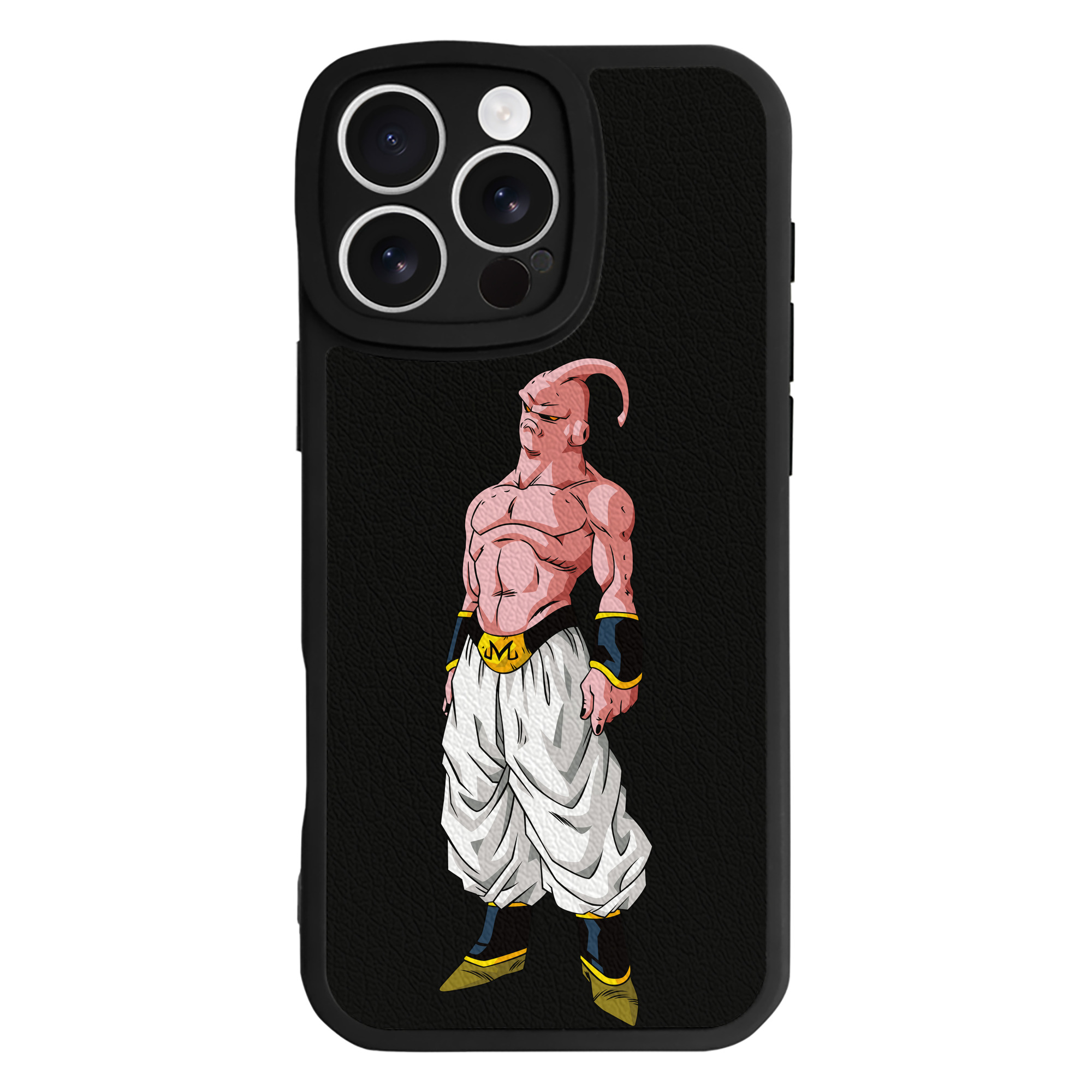 （画像用） ドラゴンボール 魔人ブウ DRAGON BALL Majin Buu 【iPhone 16シリーズ対応】シリコンスマホケース（レザー調） 材質：シリコン